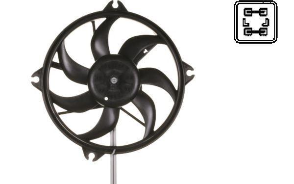 FAN MOTORU ÇERÇEVELİ PARTNER 2-BERLINGO 3-XSARA PICASSO 1.6HDI 460W-385MM 1253 C8 - Image 1