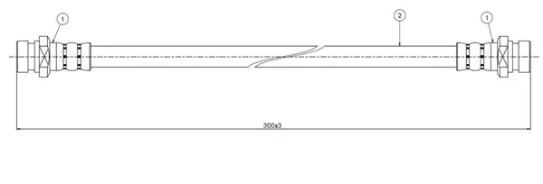 ÖN FREN HORTUMU COROLLA E11 AE111 EE111 1998-2005 9094702809 9008094029 (2 ADET) - Image 1