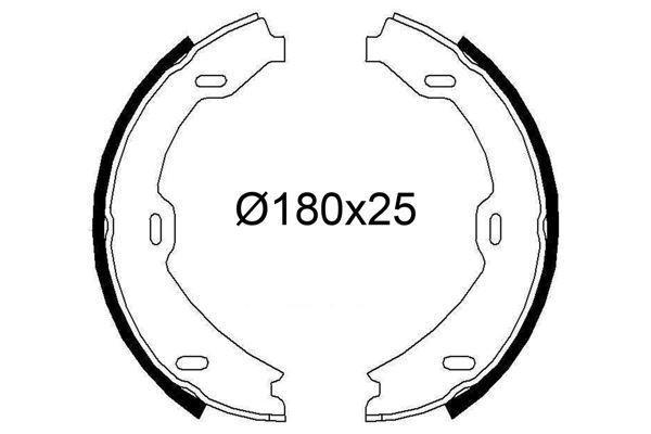 FREN BALATASI ARKA PARK FRENI MERCEDES S-CLASS W220 C215 1999-2006 A2204200520 - Image 1