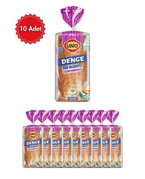Denge Tam Buğdaylı ve Chia Tohumlu Ekmek x 10 Paket Yüksek Lifli - Image 1
