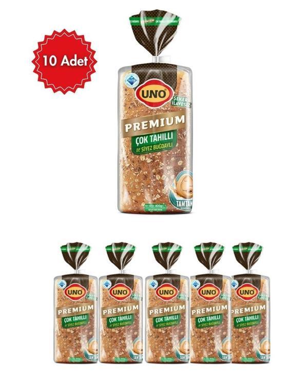 Uno Premium Çok Tahıllı ve Siyez Buğdaylı Ekmek x 10 Paket Yüksek Lifli, Doğal ve Tok Tutan Besleyici Lezzet - Image 1