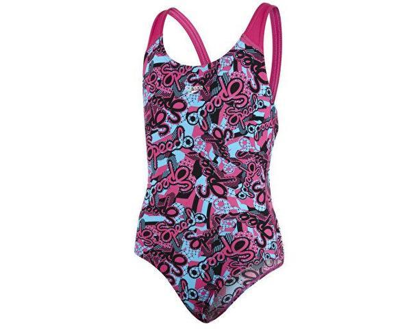 Speedo Kız Çocuk Mayosu 8-07386B483 Alv Spbk V1 Jf Pink Blue - Image 1