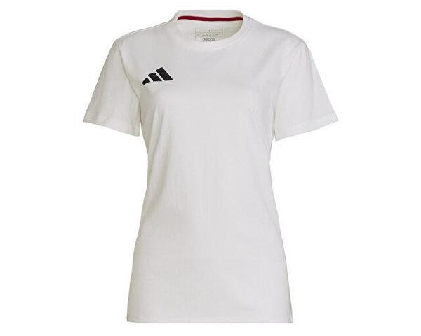 adidas Turkiye Tee C W Türkiye Kadın Antrenman Tişörtü JD8308 Beyaz - Image 1