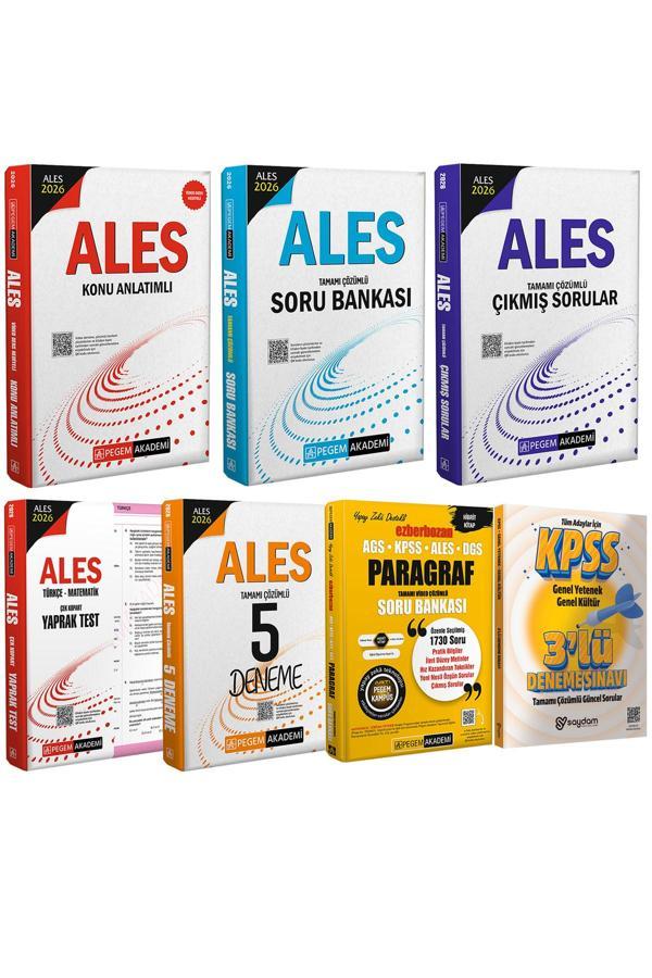 2026 ALES Konu Anlatımı-Çözümlü Soru Bankası-Çek Kopart Yaprak Test-5 Deneme-Çıkmış Sorular-Paragraf - Pegem Akademi Yayıncılık - Image 1
