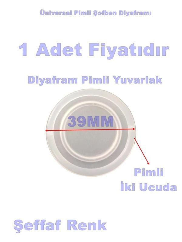 ENDER Yuvarlak Slikon Şofben Diyafram Contası 39mm Pimli - Image 1