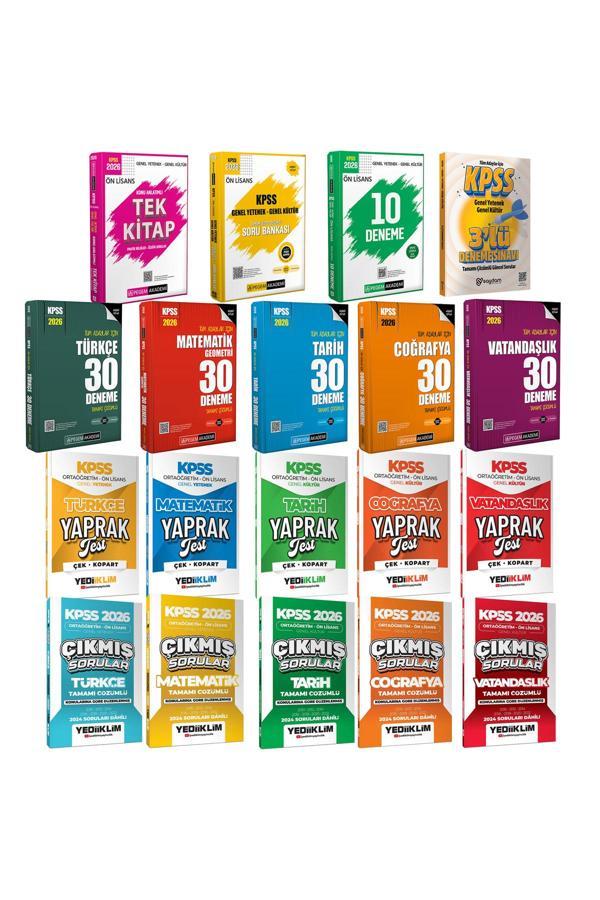 2026 KPSS Ön Lisans Mega Set(Konu Anlatımı-Soru Bankası-30 Deneme-Çıkmış Sorular-Yaprak Test) - Pegem Akademi Yayıncılık - Image 1