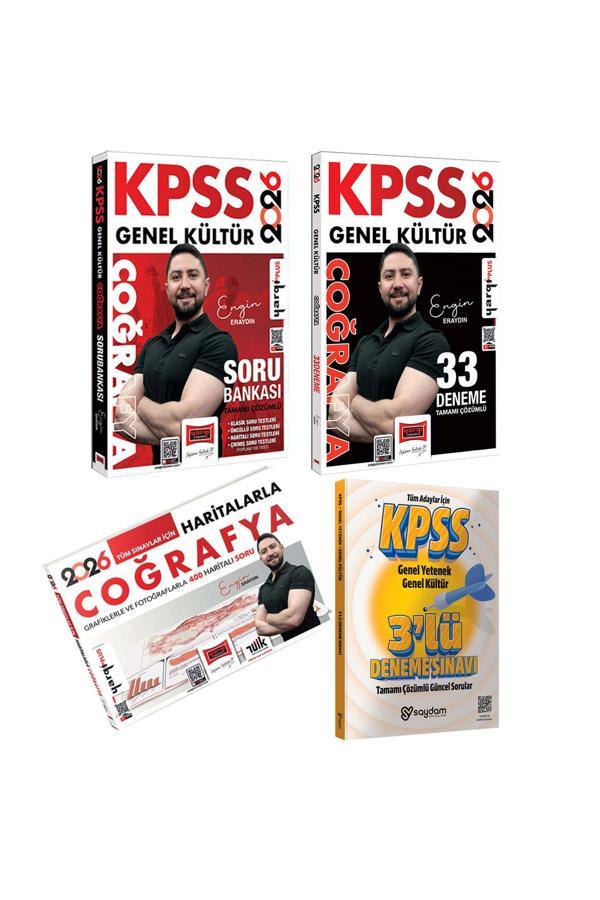 2026 KPSS Coğrafya Soru Bankası-33 Deneme-Haritalarla Grafiklerle ve Fotoğraflarla 400 Haritalı Soru - Yargı Yayınları - Image 1