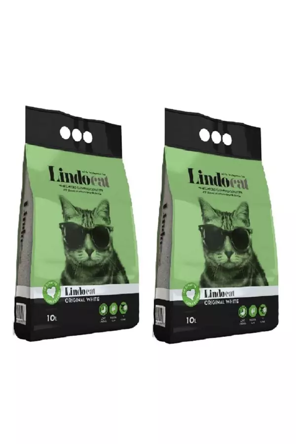 Lindo Cat Kokusuz İnce Taneli Kedi Kumu 10 Lt * 2 Adet - Image 1