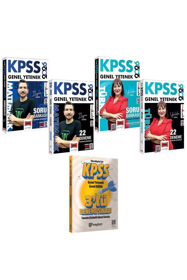 2026 KPSS Tamamı Çözümlü Türkçe-Matematik Soru Bankası-Çözümlü 22 Deneme(Yelda Ünal,İlyas Güneş) - Yargı Yayınları - Image 1