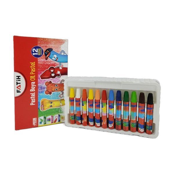 FATİH PASTEL BOYA 12 RENK KİNG SİZE - Image 1