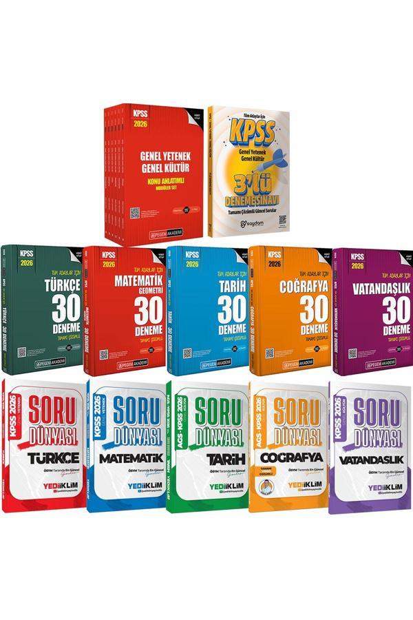 2026 KPSS GYGK Lisans Karma Set:Konu Anlatımlı 6 Kitap-Tüm Dersler Soru Bankası-30 Deneme-3 Deneme - Pegem Akademi Yayıncılık - Image 1