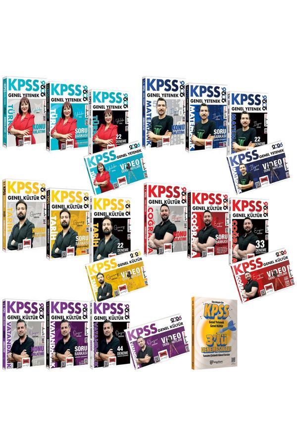 2026 KPSS Tüm Dersler Konu Anlatımı-Çözümlü Soru Bankası-Çözümlü Deneme-Video Ders Notları Seti - Yargı Yayınları - Image 1