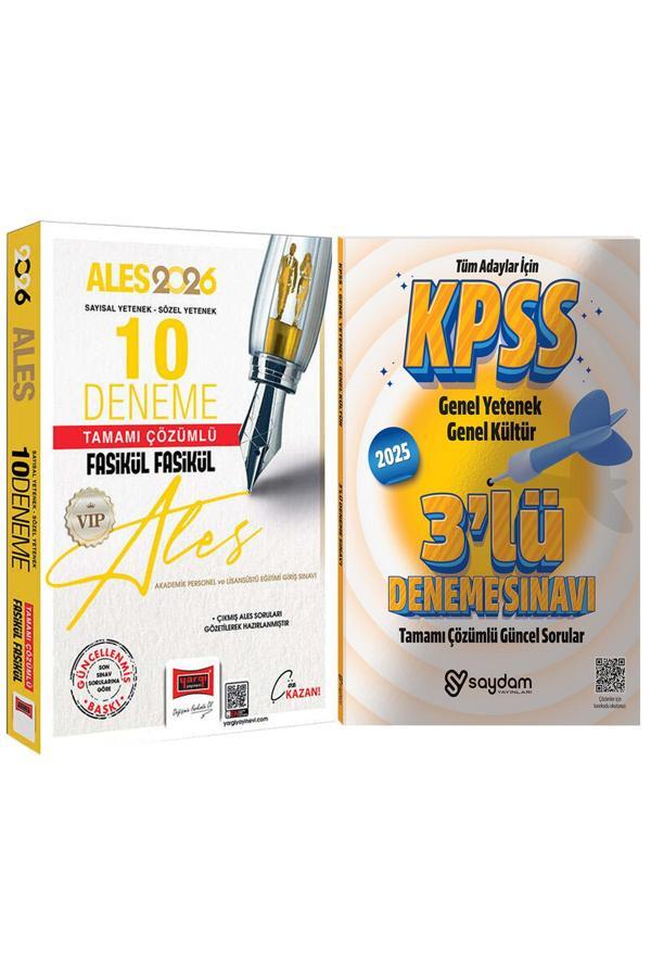 2026 ALES VIP Sayısal-Sözel Yetenek Tamamı Çözümlü Fasikül Fasikül 10 Deneme-Çözümlü 3 Deneme - Yargı Yayınları - Image 1