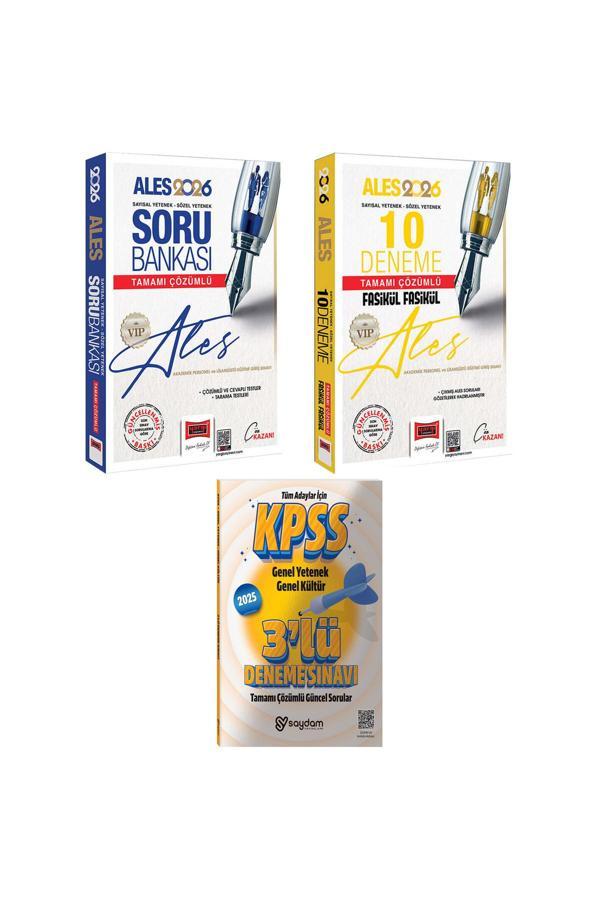 2026 ALES VIP Sözel-Sayısal Yetenek Çözümlü Soru Bankası-Çözümlü Fasikül 10 Deneme-Çözümlü 3 Deneme - Yargı Yayınları - Image 1