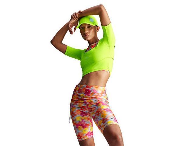 adidas By Stella McCartney Printed Shine Rolltop Kadın Koşu Taytı IW3880 Renkli - Image 1