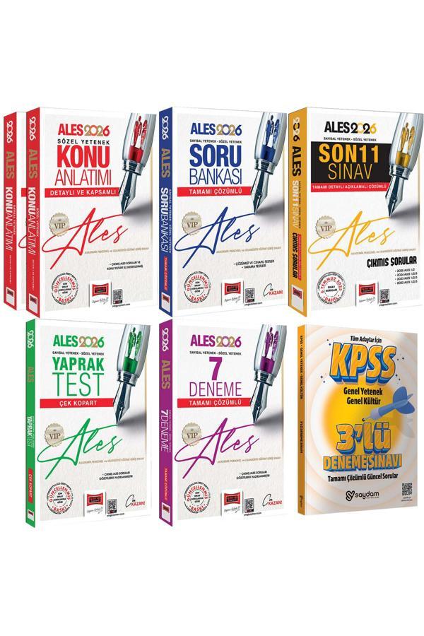 2026 ALES VIP Sözel-Sayısal Yetenek Konu-Soru Bankası-7 Deneme-11 Sınav Çıkmış Sorular-Yaprak Test - Yargı Yayınları - Image 1