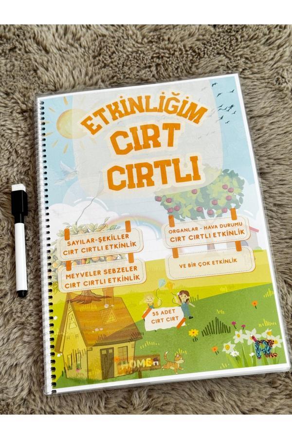 Renkli Zeka Cırt Cırtlı Eğitici Etkinlik Yırtılmaz Yıpranmaz Yaz Sil ( 2 - 5 Yaş) - Image 1