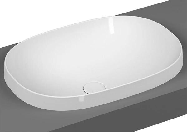 Vitra Frame Tezgah Üstü Oval Lavabo, 56 cm, Beyaz, 5652B403-0016  - Image 1