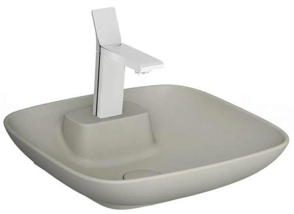  Vitra Memoria Kare Çanak Lavabo, 45 cm, Mat Bej  5887B420-0041 - Image 1
