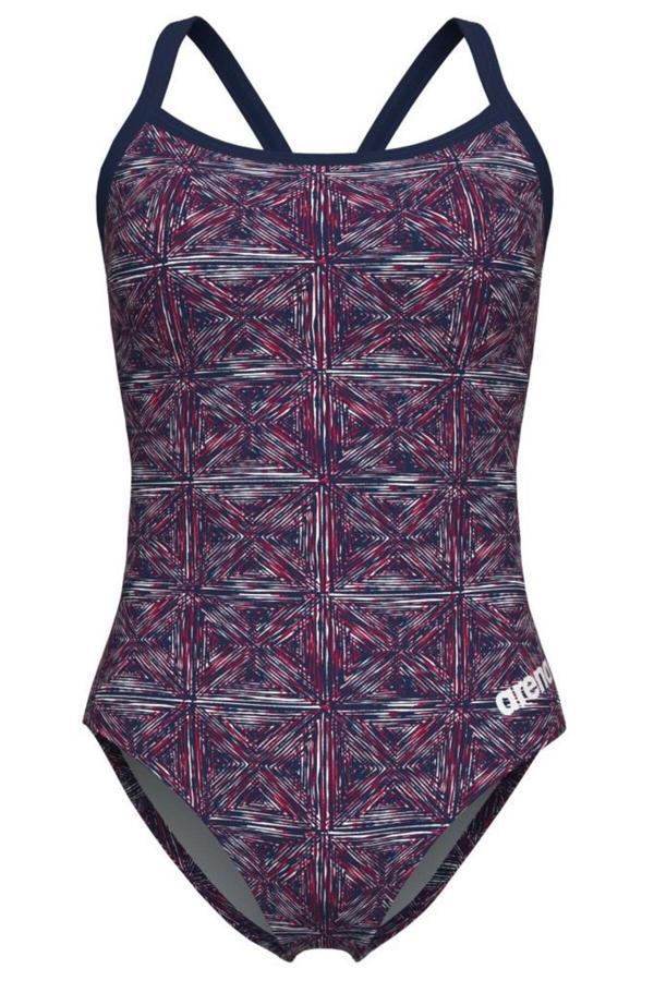 Arena Abstract Tıles Kadın Yüzücü Mayosu 007141417 - Image 1