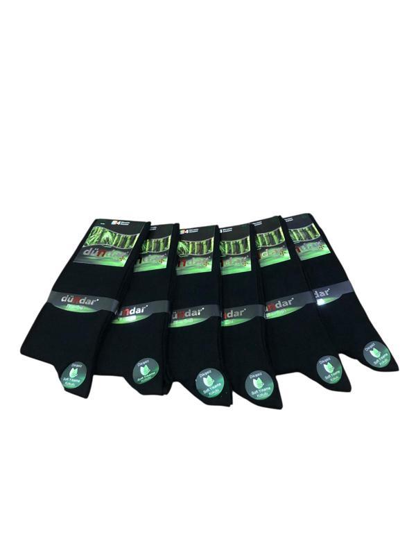 6 Lı Dündar Bambu Koku Yapmayan Erkek Mevsimlik Sonbahar Kış Dikişsiz Soket Çorap 40 - 44 No - Image 1