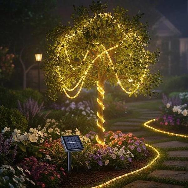 MDB Güneş Enerjili Bahçe Aydınlatma 12 Metre Hortum Kaplama S-14 - Image 1