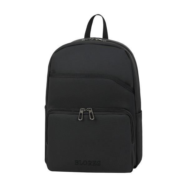 MDB BİRİNCİ KALİTE SUNİ DERİ ŞIK TASARIM LAPTOP BÖLMELİ SIRT ÇANTASI SİYAH - Image 1