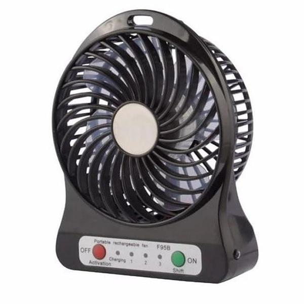 MDB Kablosuz Şarjlı Masa Üstü Mini Renkli Vantilatör - Image 1