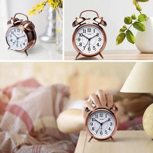 MDB Orta Boy Nostaljik Metal Çalar Masa Saati - Image 1