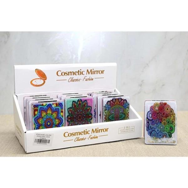 Mandala Desenli Hareketli Sulu El Aynası - Image 1