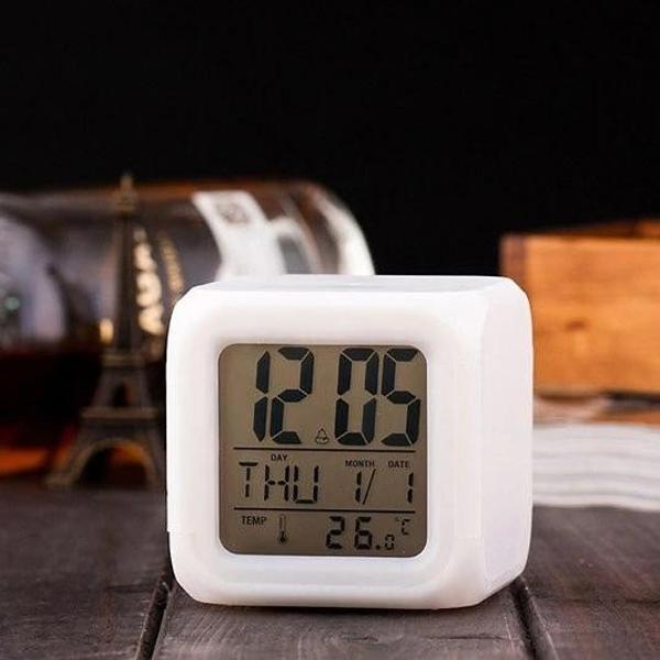 MDB Renk Değiştiren Alarmlı Dijital Küp Saat - Image 1