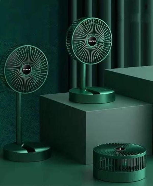 MDB Katlanabilir Uzayabilir Taşınabilir Kablosuz Şarjlı Portatif Masa Üstü Fan - Image 1