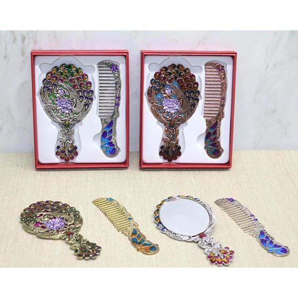 MDB Tavuskuşu Ayna Ve Tarak Seti Küçük Boy - Image 1