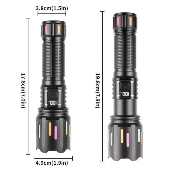 Zoomlu Led Powerbank Özellikli Şarjlı El Feneri - Image 1