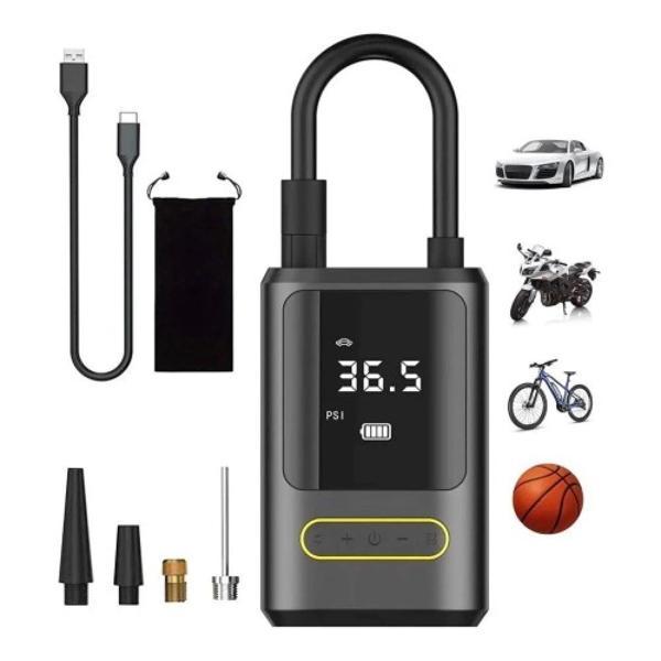 Kablosuz Oto Araç Mini 4000mAh 150 PSI Işıklı Oto Hava Kompresörü - Image 1