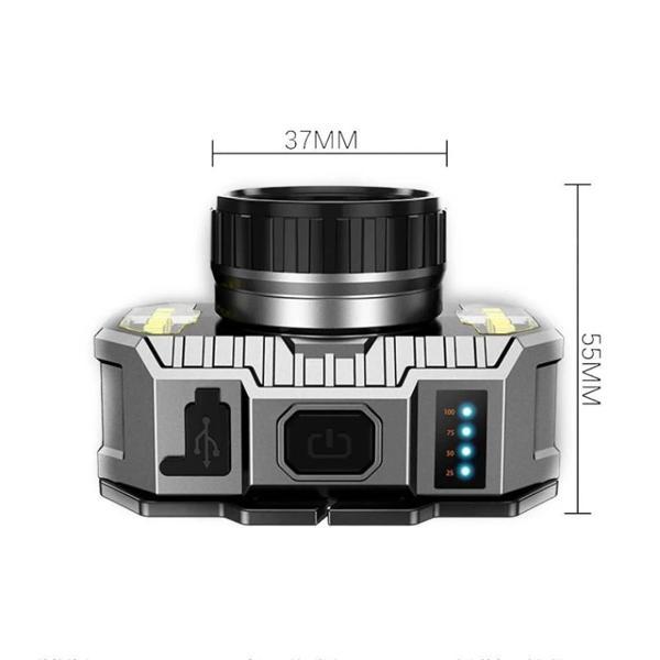 MDB 800 Lümen Şarj Göstergeli Cob LED Usb'li Şarjlı Kafa Lambası - Image 1