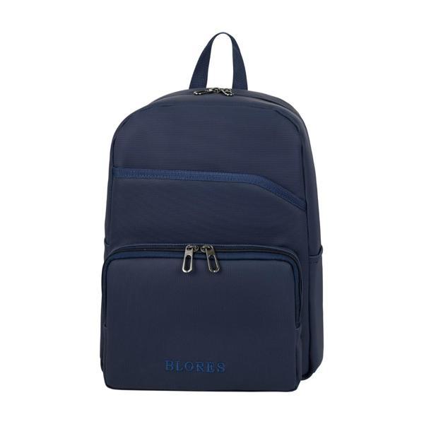 MDB SUNİ DERİ ŞIK TASARIM LAPTOP BÖLMELİ SIRT ÇANTASI MAVİ - Image 1