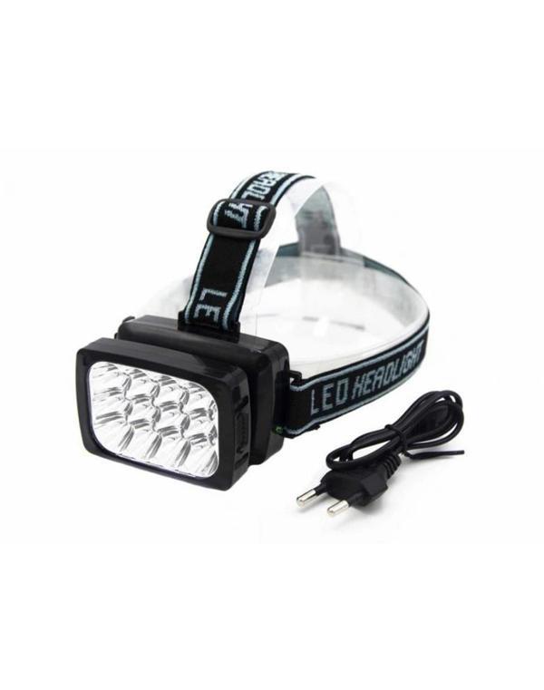 12 Ledli Güçlü Şarjlı Kafa Lambası - Image 1