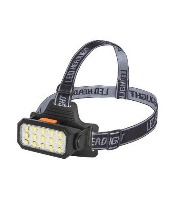 15 LEDLİ ŞARJLI KAFA LAMBASI - Image 1