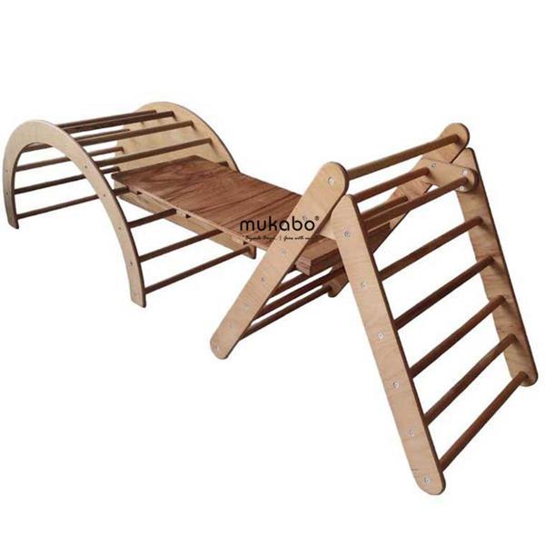 Mukabo Energy 3lü Ahşap Pikler Seti Oyun Seti - Image 1