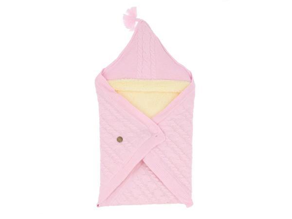 SAÇ ÖRGÜ DESENLİ PORT BEBE BATTANİYE - Pembe - 0 - 3 Ay - DAL751-Pembe-0 - 3 Ay Pembe - Image 1