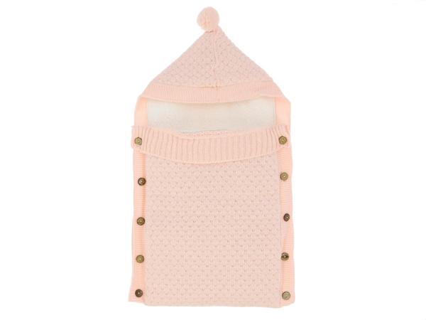 KABARTMA DESENLİ TRİKO KUNDAKLI BATTANİYE - Somon - 0 - 3 Ay - DAL453-Somon-0 - 3 Ay Somon - Image 1