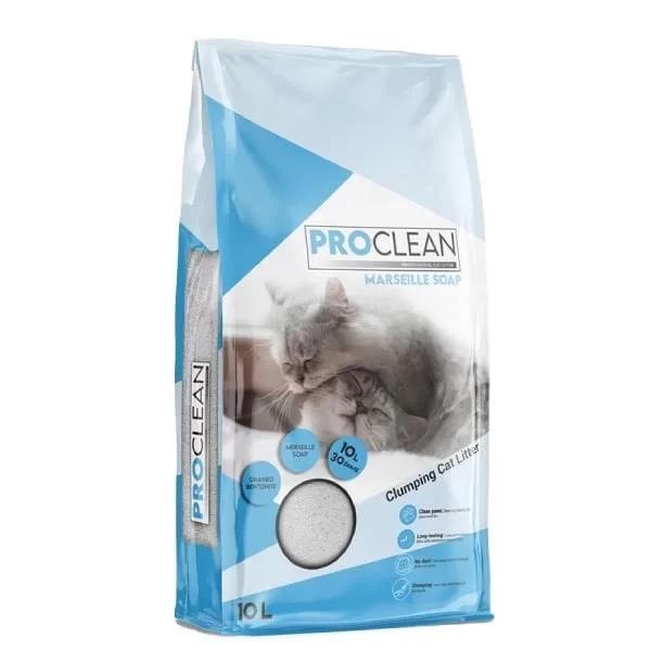 ProClean Marsilya Sabun Kokulu Topaklanan Kedi Kumu İnce Taneli 10 Lt - Image 1