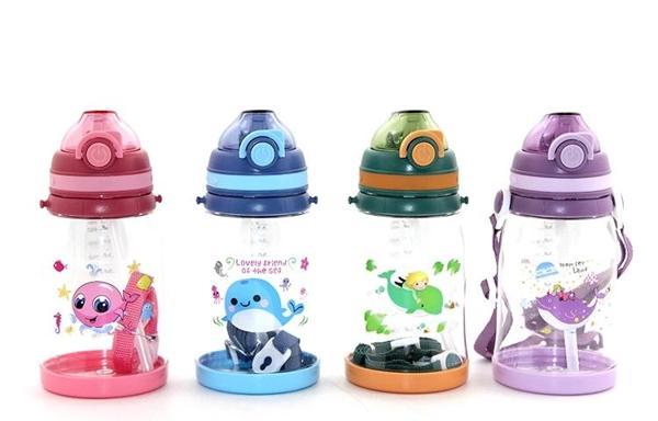 Renkli Pipetli Suluk 550 Ml Bpa İçermez Alk2969 - Image 1