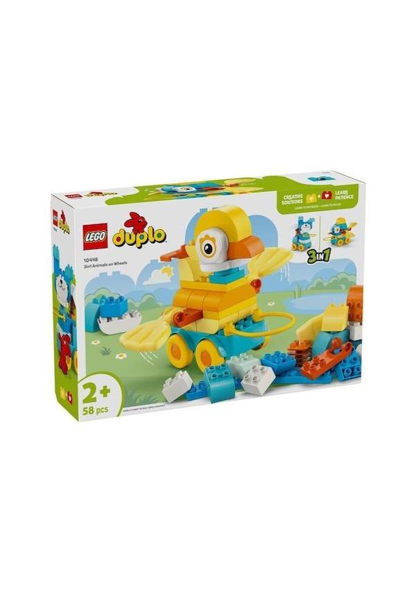 LEGO Duplo Kasabası 3’ü 1 Arada Tekerlekli Hayvanlar 10448 58 Parça - Image 1