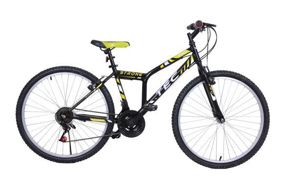 Tec Strong 24" Jant 21 Vites V-Fren Siyah - Sarı Dağ Bisikleti - Image 1