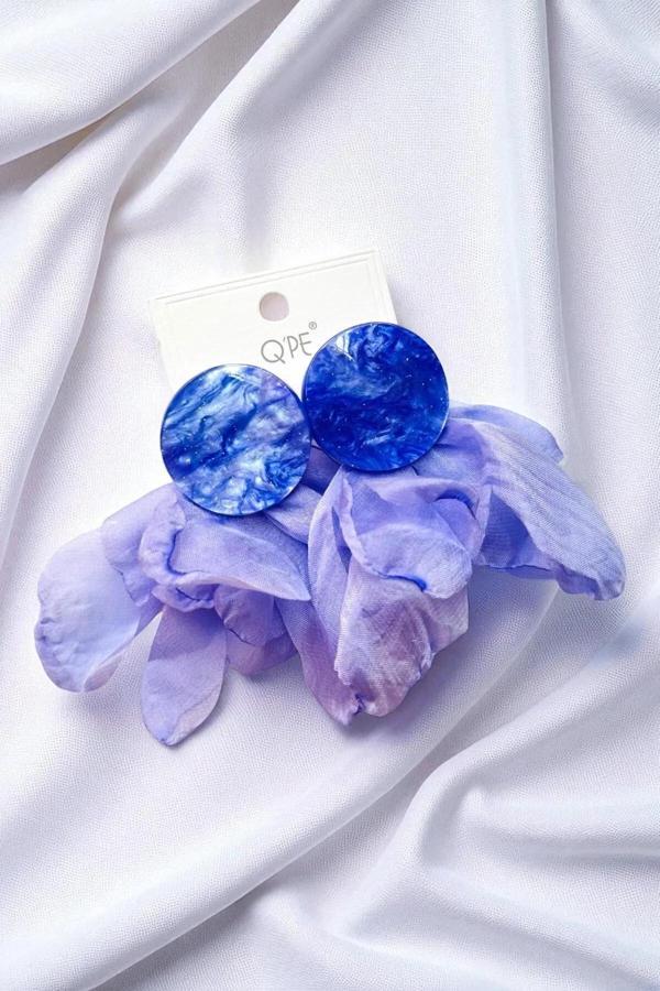 TÜL AKRİLİK DÜĞME KÜPE - Image 1