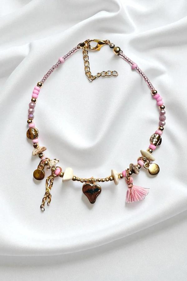 MİNELİ KALP DOĞALTAŞ HALHAL - Image 1