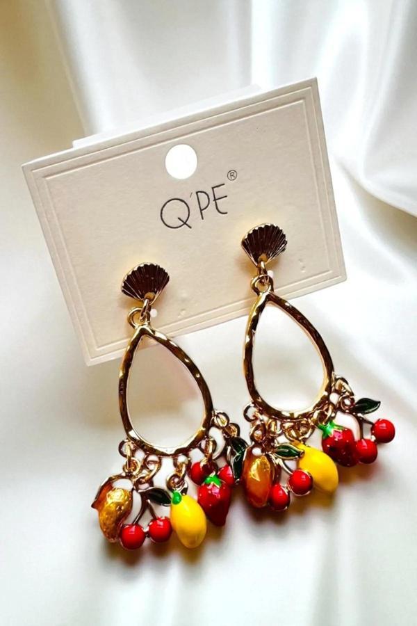 SALLANTILI MEYVE KİRAZ LİMON ÇİLEK KARPUZ KÜPE - Image 1