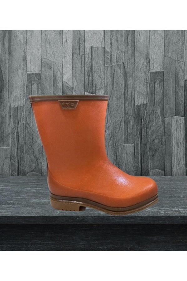 Derby Erkek Turuncu Kısa Kauçuk Çizme - Image 1